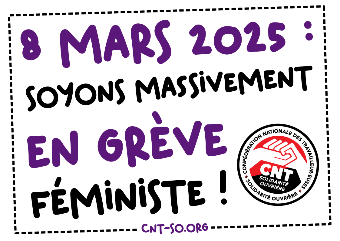 8 mars 2025 : soyons massivement en grève féministe !