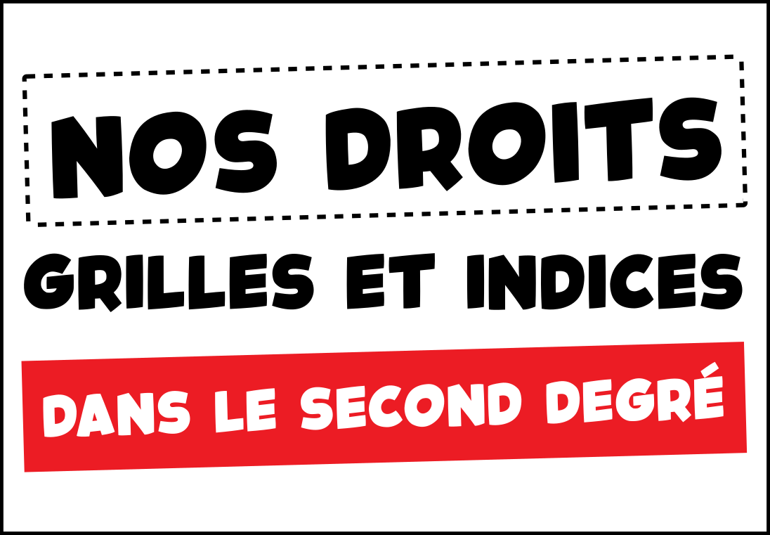 Salaires : grilles et indices dans le second degré
