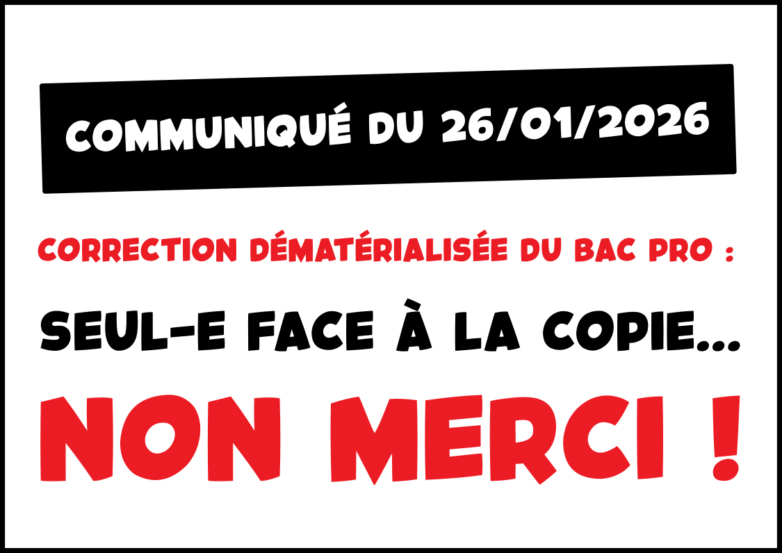 Correction dématérialisée du BAC PRO : seul-e face à la copie… non merci !