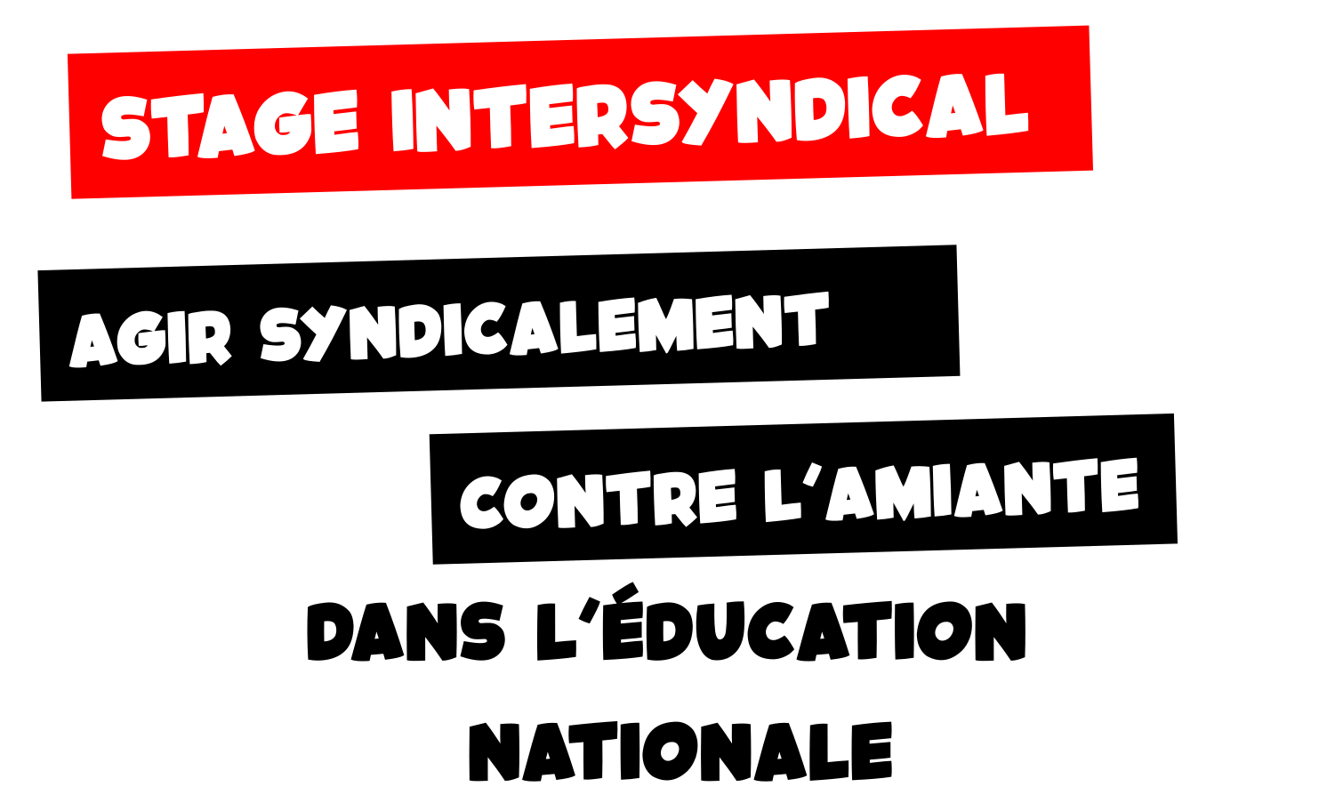 Stage intersyndical: Agir contre l’amiante dans l’Éducation Nationale